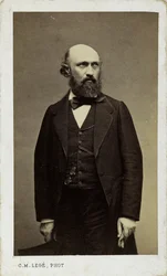 Portret van de pianist en componist Louis Lacombe 1818-1884