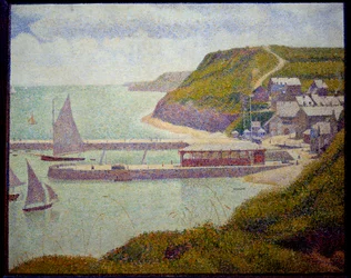 Port en Bessin, voor haven, vloed