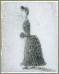 De wandelaar met een mof, ca. 1884