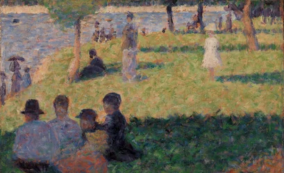 Groep figuren (studie voor "Un dimanche à la Grande Jatte")