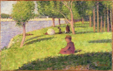 Zittende Figuren, Studie voor Een Zondagmiddag op het Eiland La Grande Jatte