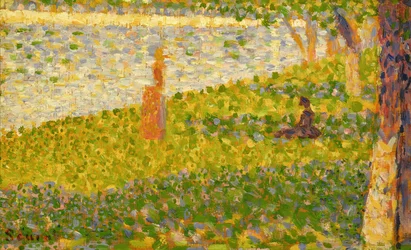 Vrouwen aan de Rivieroever, studie voor La Grande Jatte