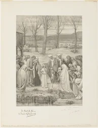 Pastoraal leven van Sainte Geneviève (middenpaneel)