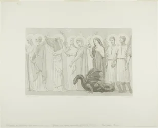 Pastoraal leven van Sainte Geneviève (rechterpaneel)