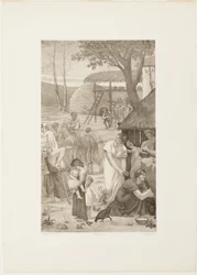 Pastoraal leven van Sainte Geneviève (rechterpaneel)