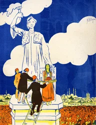 Turkije bindt Bulgarije aan het Vrijheidsbeeld, 1908