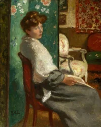 Zittende vrouw