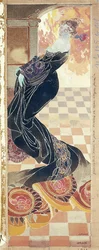 Dame in zwarte japon, ca. 1900