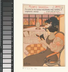 Nieuwjaarswens van Octave Uzanne voor het jaar 1897
