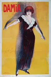 Poster ter promotie van Damia (1889-1978)