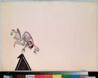 Decorontwerp voor de operette "Girofle Girofla" van Charles Lecocq