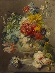 Boeket bloemen in een vaas