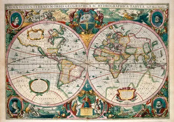 Wereldkaart, Amsterdam 1633