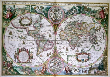 Wereldkaart. Nova Totius Terrarum Orbis