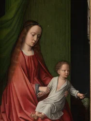 Detail van een exterieur paneel van de Doop van Christus