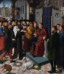 Het oordeel van Cambyses (linker paneel)