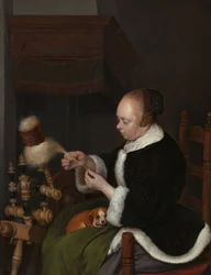 De spinster, 1652