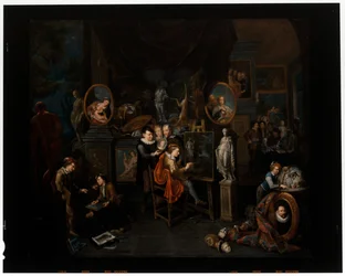 Het atelier van de schilder