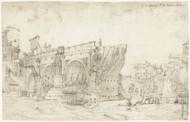 Ponte Rotto over de Tiber, Rome