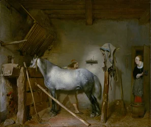 Paard in een stal, ca. 1652-54