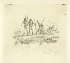 Drie infanteristen