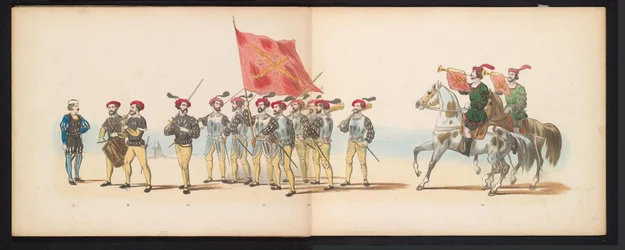 Maskerade van de Leidse studenten, 1855 (plaat 12)