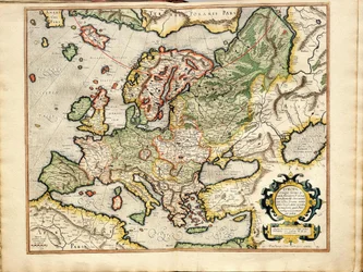 Atlas sive Cosmographicae Meditationes de Fabrica Mundi et Fabricati Fugura Europe: Livonia, Rusland
