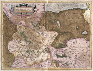 Saksen en Mecklenburg, Duitsland (gravure)