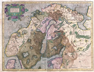 Zweden en Noorwegen (gravure)