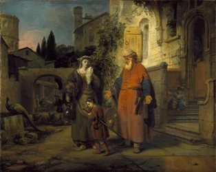 De verdrijving van Hagar en Ismaël, 1666