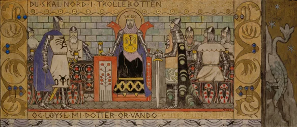Åsmund in de koningszaal