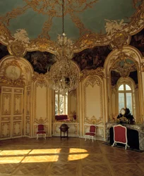 Interieurarchitectuur: appartement van de prinses van Soubise, gerealiseerd door architect Germain Boffrand (1667-1754) in Parijs.