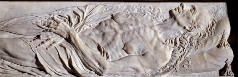 Elementen van het grafmonument van Valentine Balbiani (1518-1572), echtgenote van Rene de Birague