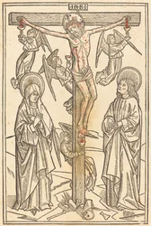 Christus aan het Kruis met Engelen