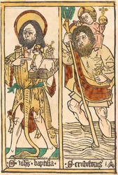 Heilige Johannes de Doper en Heilige Christoffel