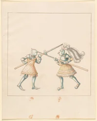 Freydal, Het Boek van Toernooien en Jousts van Keizer Maximiliaan I: Gevechten te Voet (Jousts)(Volume III): Plaat 149