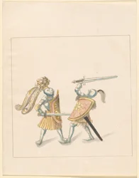 Freydal, Het Boek van Toernooien en Toernooien van Keizer Maximiliaan I: Gevechten te Voet (Toernooien)(Deel III): Plaat 161