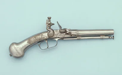 Een volledig stalen vuursteenpistool, Jan Cloeter a Grevenbroich, c.1660
