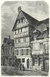 Geboorteplaats in Rouen van de Franse toneelschrijver Pierre Corneille