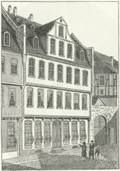 Geboorteplaats van de Duitse schrijver en staatsman, Johann Wolfgang von Goethe, Frankfurt, Duitsland