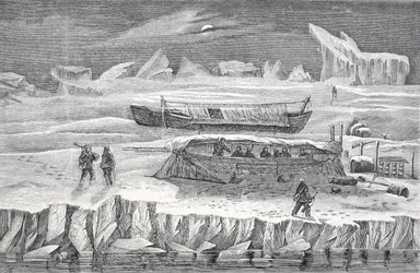 Bivak in boten, Londen 1874