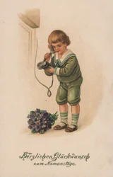 Jongen en telefoon