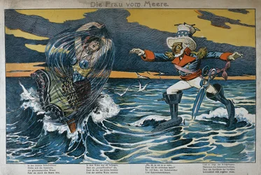 Karikatuur over de Spaans-Amerikaanse oorlog, 1898