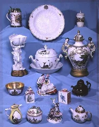 Collectie van vroeg 18e-eeuws Meissen porselein