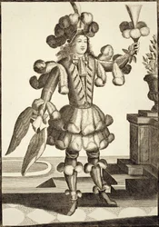 Kostuum voor een Verenhandelaar, uitgegeven door Gerard Valck (16512-1726) ca. 1690