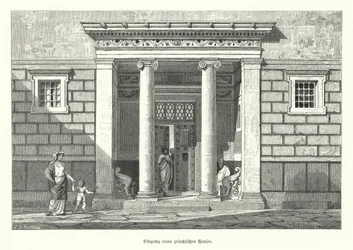 Ingang van een Oud-Grieks huis