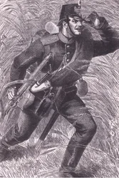 Voorwaarts, Cassells Geschiedenis van de oorlog tussen Frankrijk en Duitsland uitgegeven door Cassell and Company Limited, ca. 1890