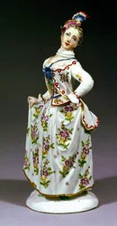 Fuerstenberg figuur van een dame