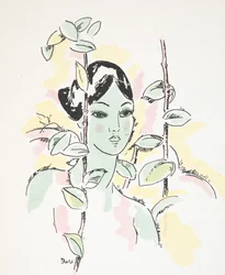 Illustratie uit Styl, pub.1922 (pochoirdruk)