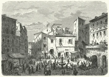 Markt in het Romeinse getto